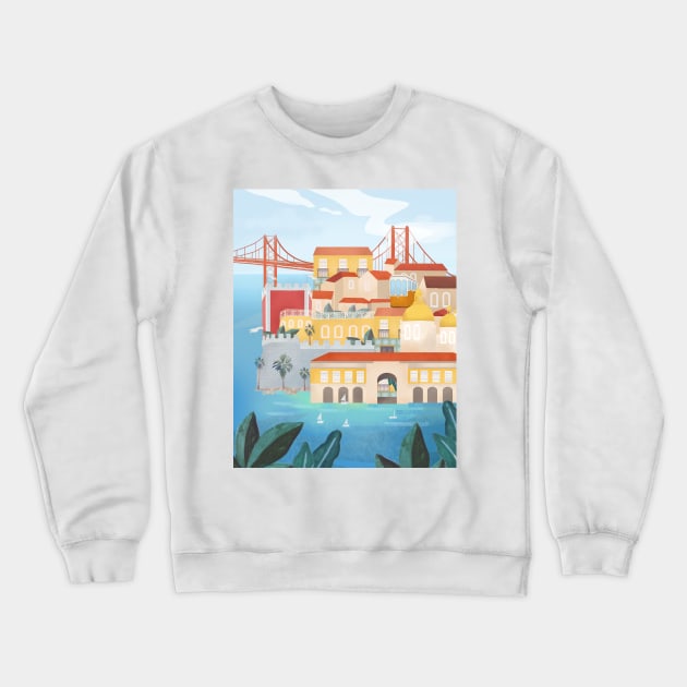 Portugal, Lisbon Crewneck Sweatshirt by Petras